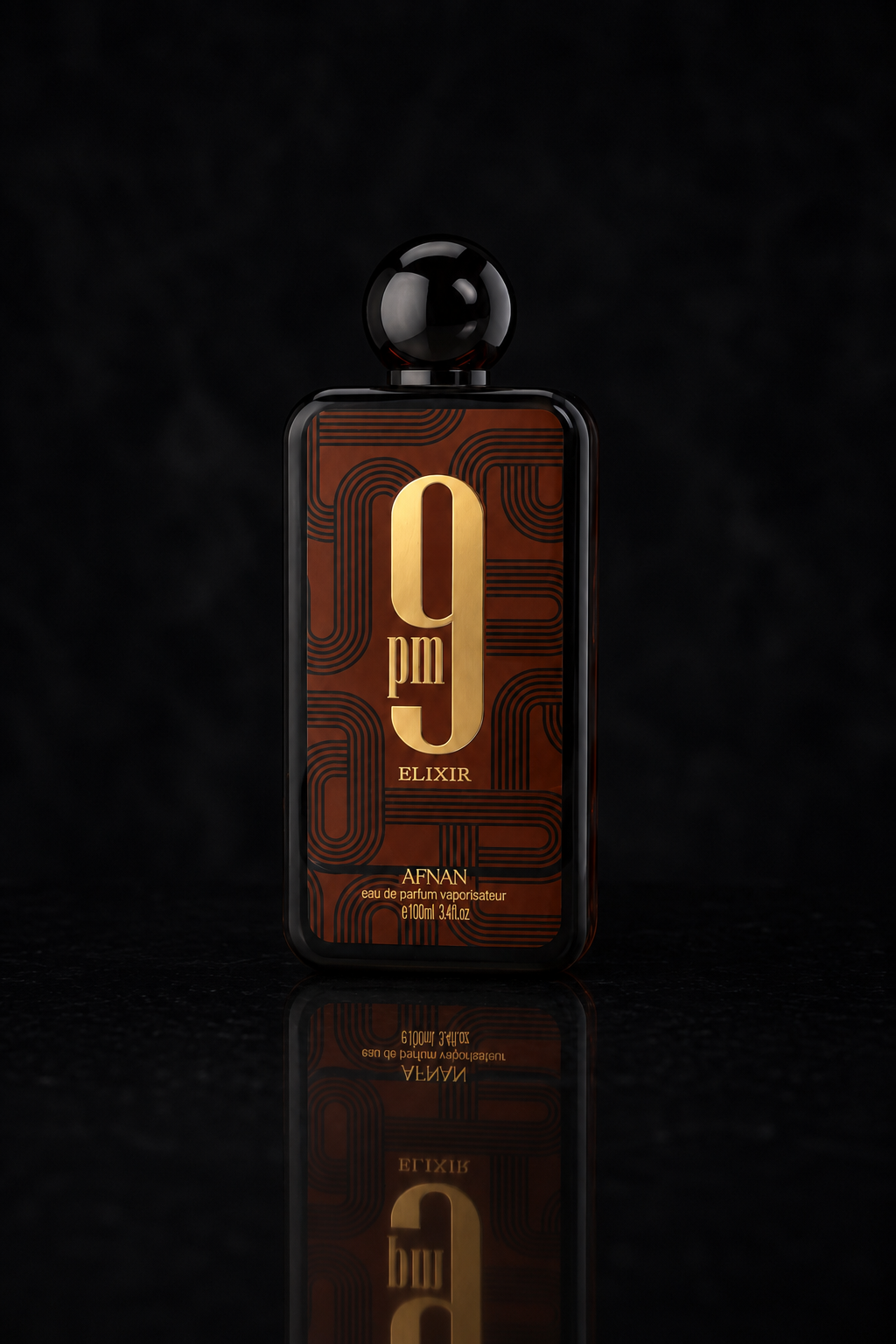 Frasco do perfume 9 PM Elixir de Afnan