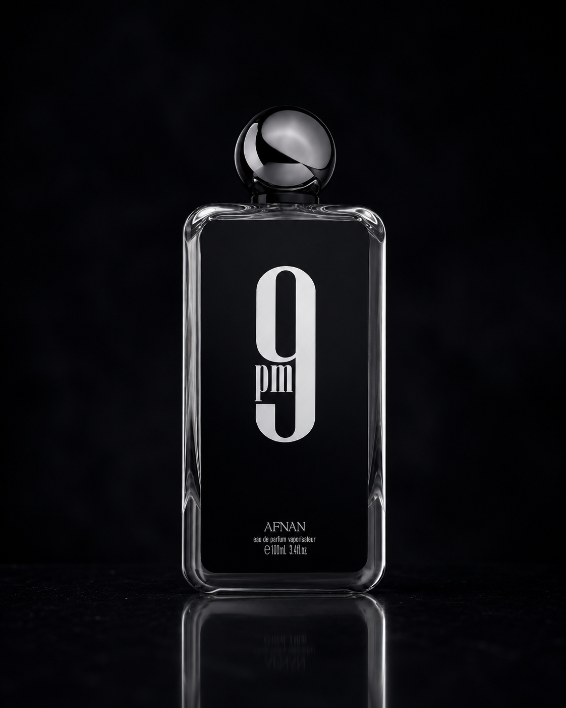 Frasco do perfume 9 PM de Afnan